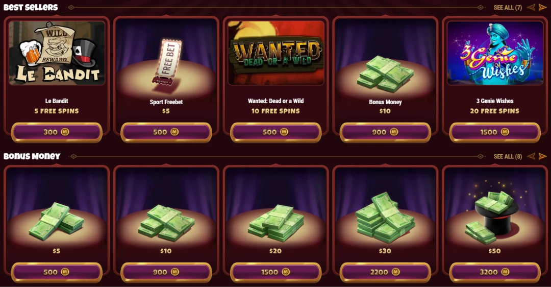 Magius Casino Bonus